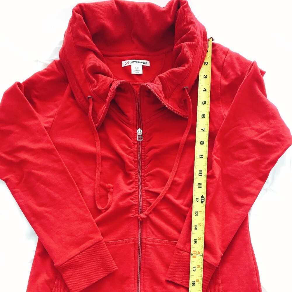 Women's Red Cowl neck full-zip jacket - Size S/P